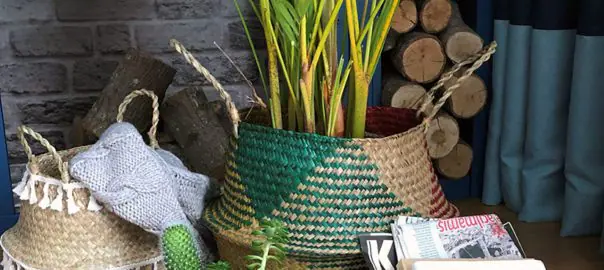 Hasır Dergi Kumanda Sepeti