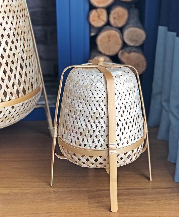 Knixhult Bambu Dekoratif Yer Lambası Lambader Medium