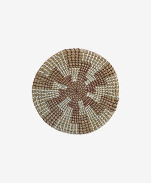 troia kahverengi hasır duvar süs large