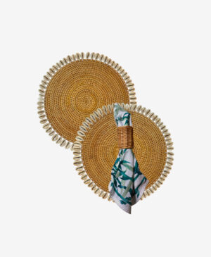 2li Rattan Deniz Kabuklu Amerikan Servis Supla