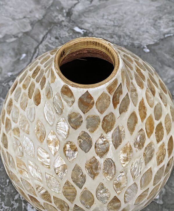 Lyke Dekoratif Bambu Sedefli Vazo
