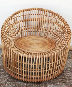 Gyges Dekoratif Rattan Berjer Koltuk