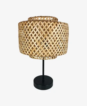 Sinnerlig Bambu Siyah Ayaklı Masa Lambası Abajur