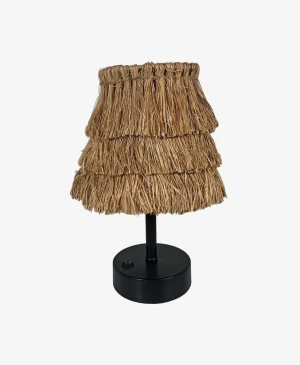 Solar Şarjlı Hasır Masa Lambası