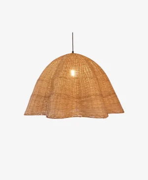 Dekoratif Doğal Rattan Büyük Avize