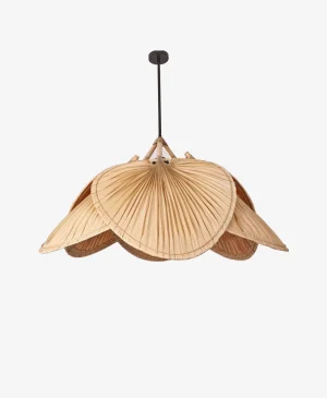 Büyük Sarkıt Bambu Palmiye 3 Duylu Avize