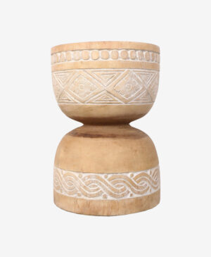 Dekoratif Teak Oyma Sehpa