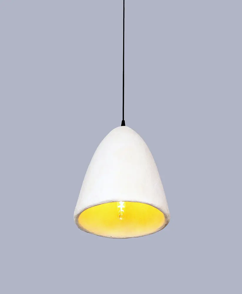 did Ate Sarkıt Kemik Beyazı Beton Avize Large