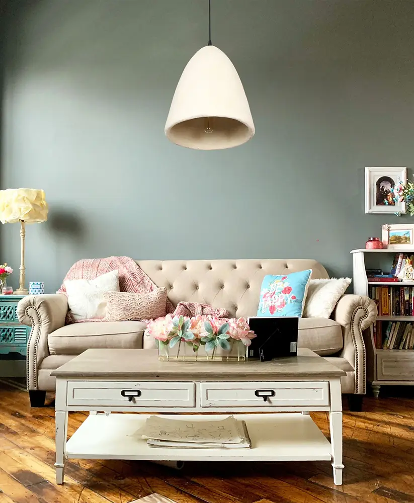 did Ate Sarkıt Kemik Beyazı Beton Avize Large