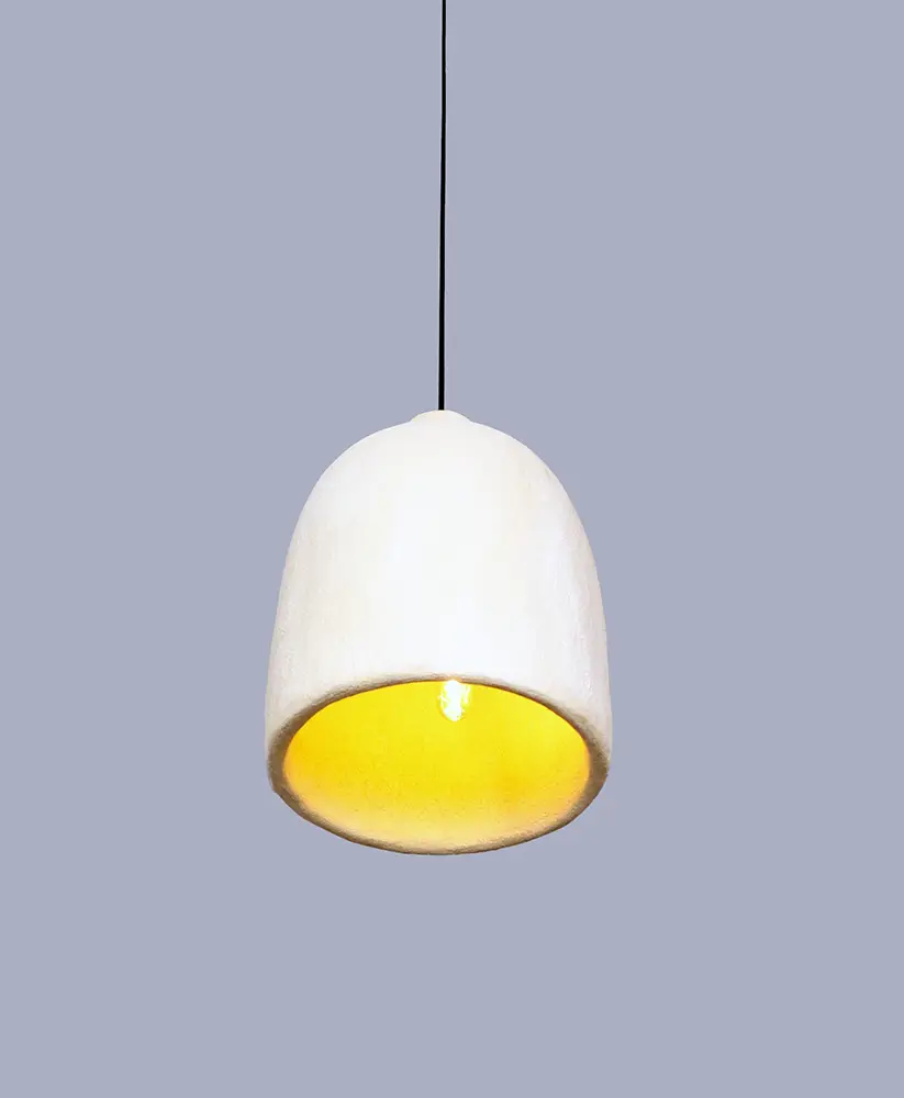 did Ate Sarkıt Kemik Beyazı Beton Avize Medium